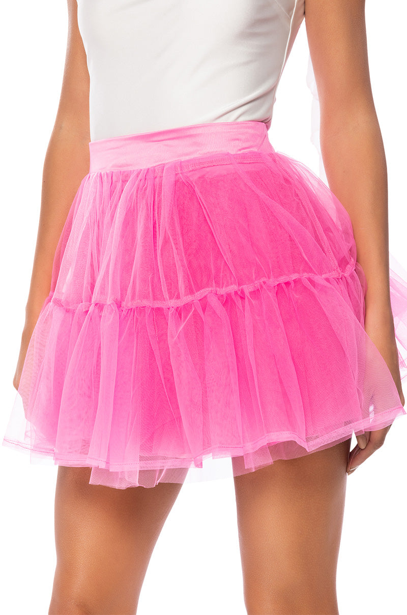 SHOW OUT TULLE MINI SKIRT