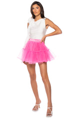 SHOW OUT TULLE MINI SKIRT