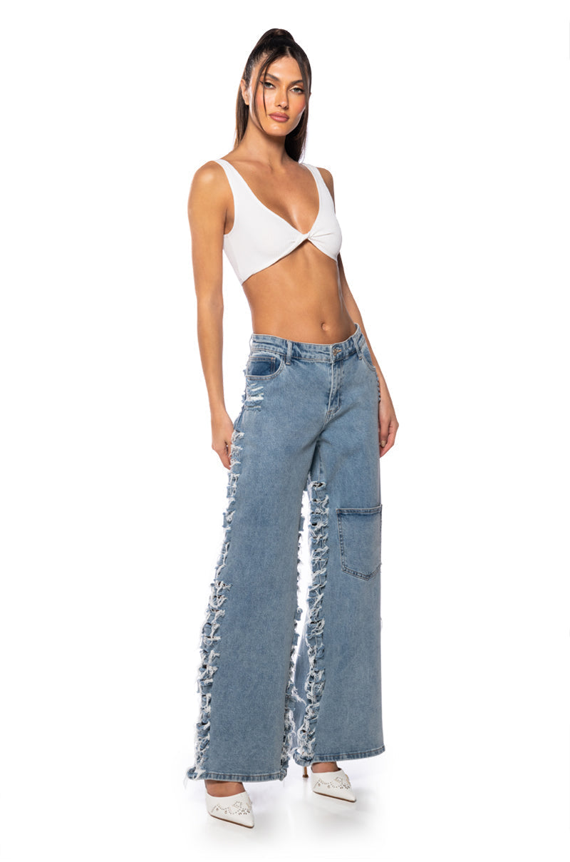 SONNY DISTRESSED RELAXED FIT JEANS