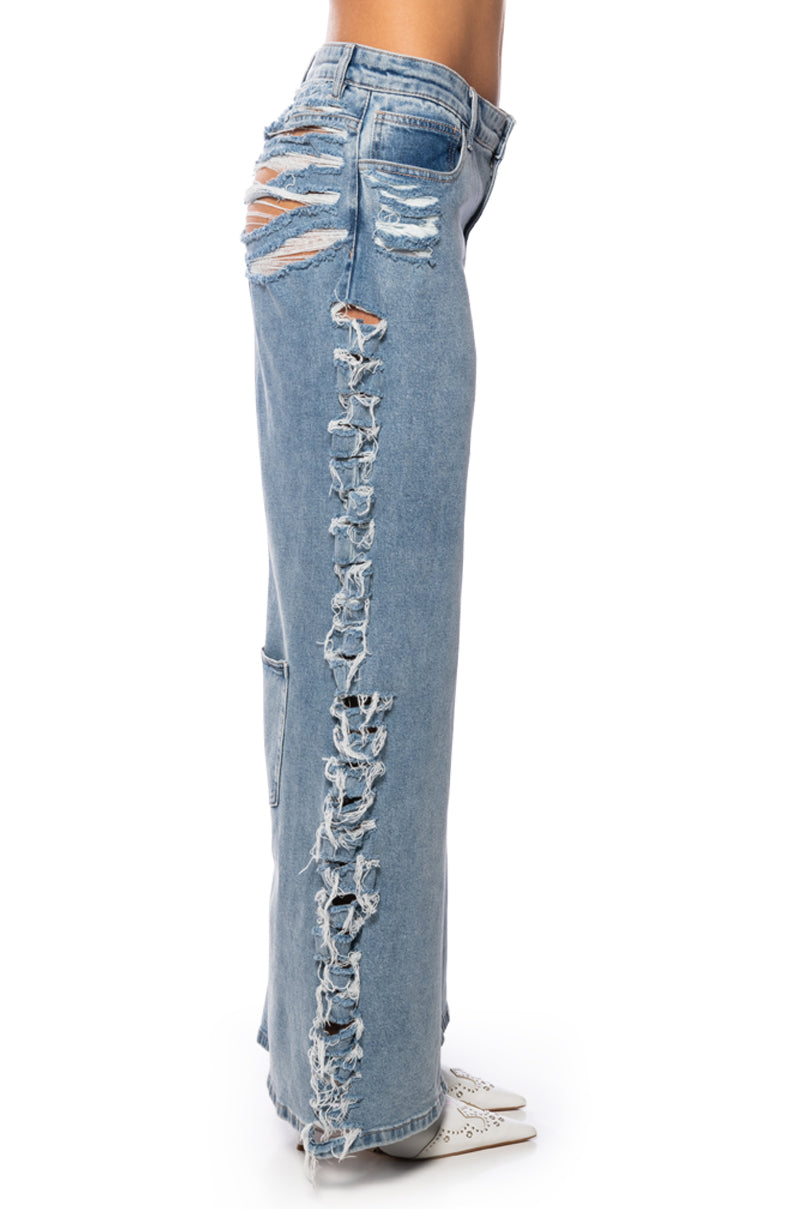 SONNY DISTRESSED RELAXED FIT JEANS