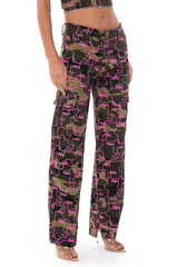 PRINTED CAMO CARGO PANT
