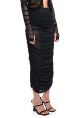 SIMPLE BLISS MESH MAXI SKIRT