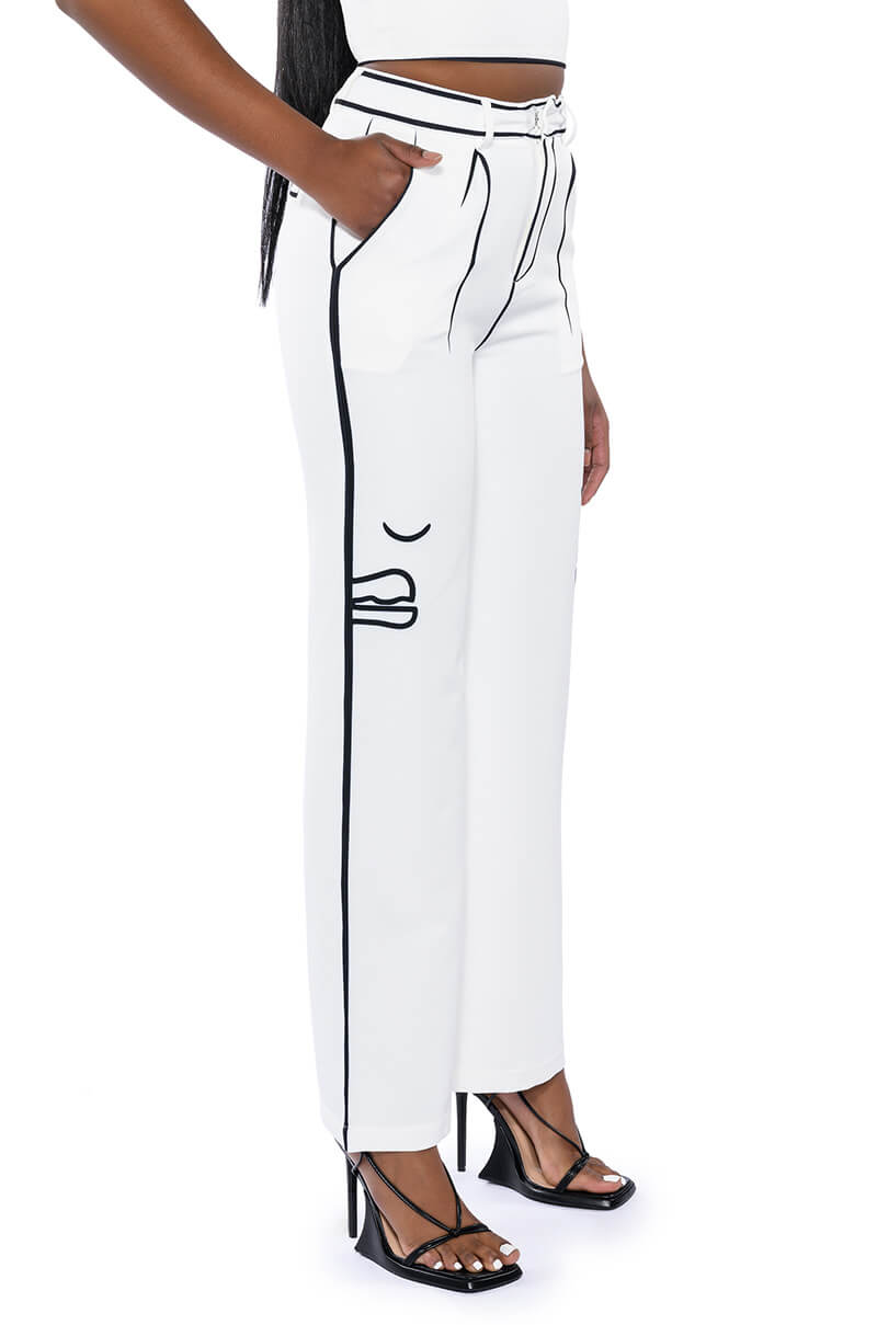 CELIA POP ART SCUBA PANTS