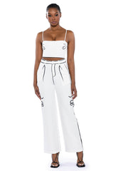 CELIA POP ART SCUBA PANTS