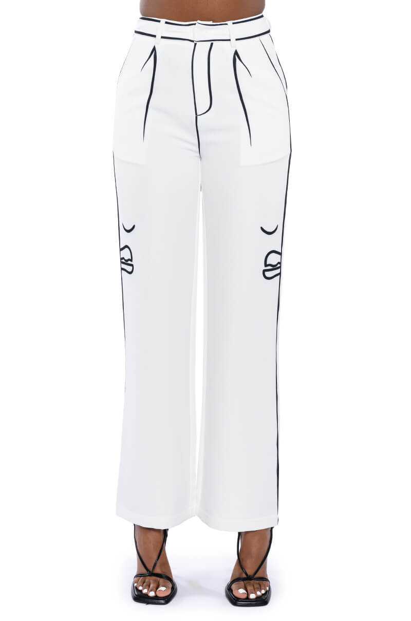 CELIA POP ART SCUBA PANTS