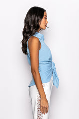 SKY SLEEVELESS BLOUSE