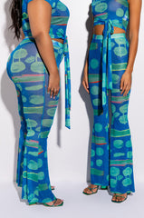 SKYART X AKIRA WIDE LEG MESH LEGGINGS
