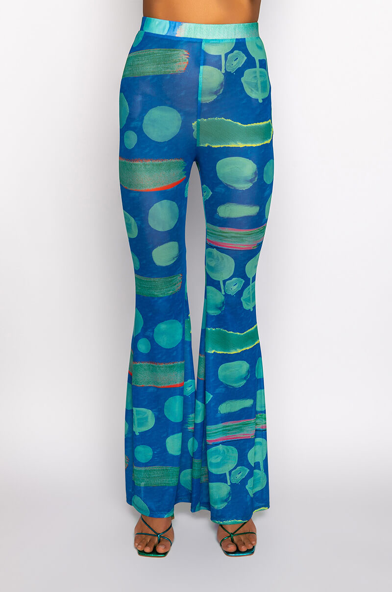 SKYART X AKIRA WIDE LEG MESH LEGGINGS