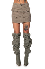 SKYLER POCKET FRONT MINI SKIRT