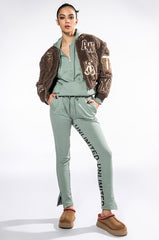 SKY'S THE LIMIT OVERSIZED HALF ZIP SWEATSHIRT