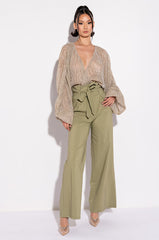 SLOW MOTION LONG SLEEVE WRAP FRONT BODYSUIT