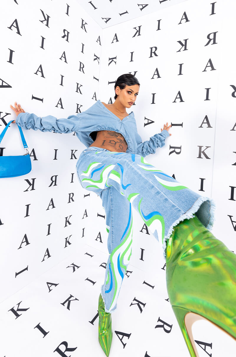 SMOOTH SWIRLIN' STRAIGHT JEANS