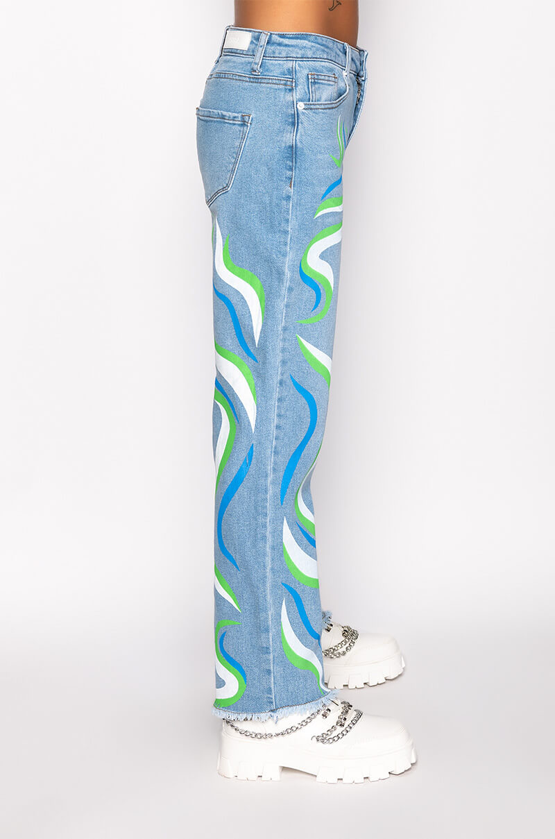 SMOOTH SWIRLIN' STRAIGHT JEANS