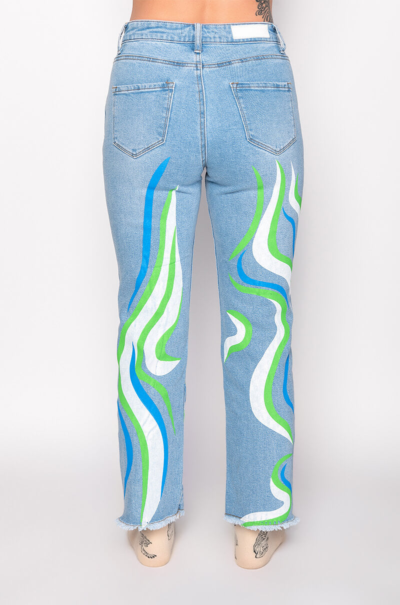 SMOOTH SWIRLIN' STRAIGHT JEANS