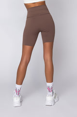 SNATCHED HIGH RISE BIKER SHORTS