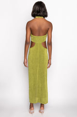 SO CURIOUS MAXI HALTER TOP DRESS