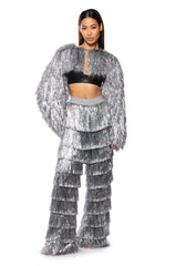 SO FANCY METALLIC FRINGE PANT