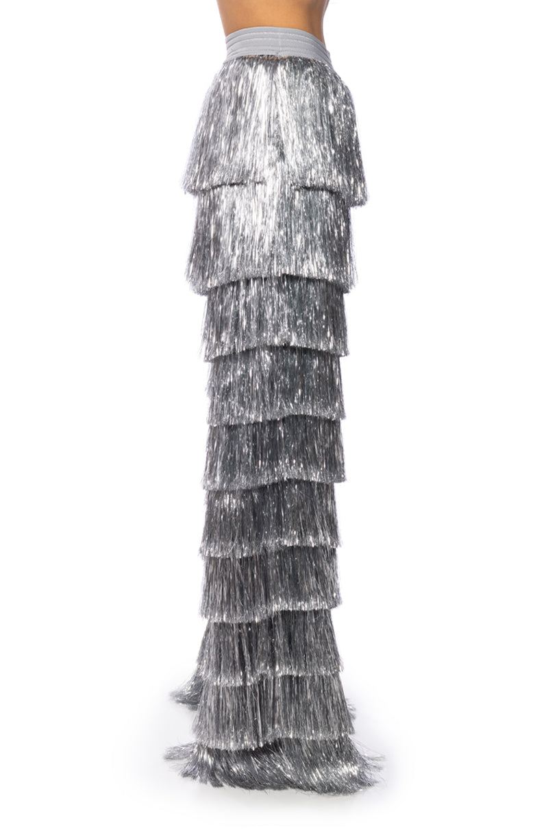SO FANCY METALLIC FRINGE PANT