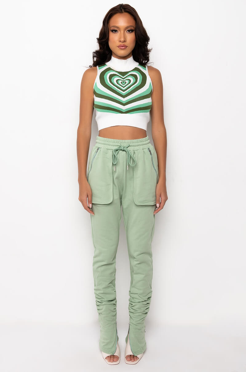 SO HYPNOTISED WITH YOU MOCK NECK SWEATER TOP