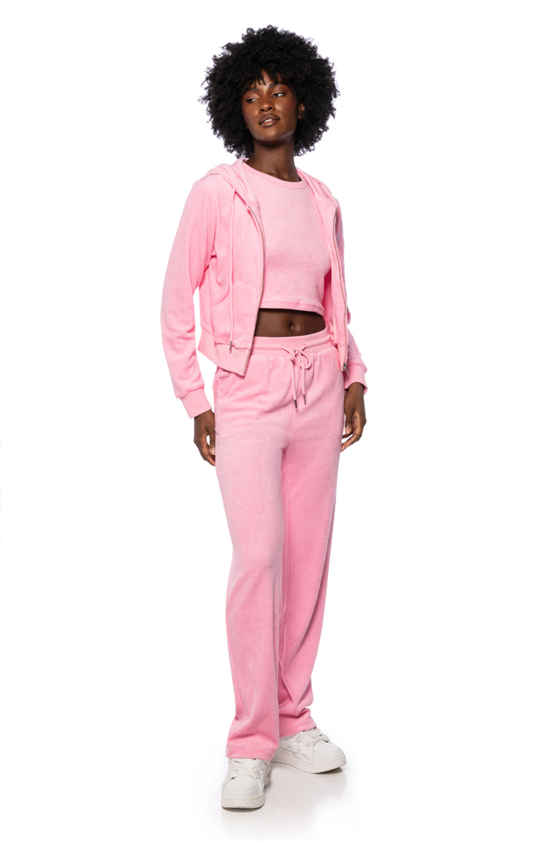 SOFT SPOT FLARED LOUNGE PANTS
