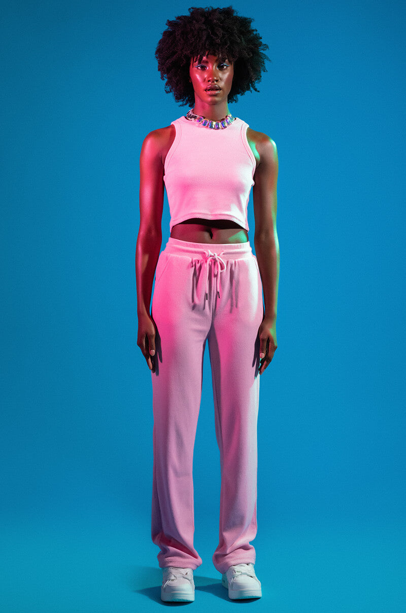 SOFT SPOT FLARED LOUNGE PANTS