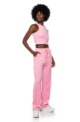 SOFT SPOT FLARED LOUNGE PANTS