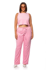 SOFT SPOT FLARED LOUNGE PANTS