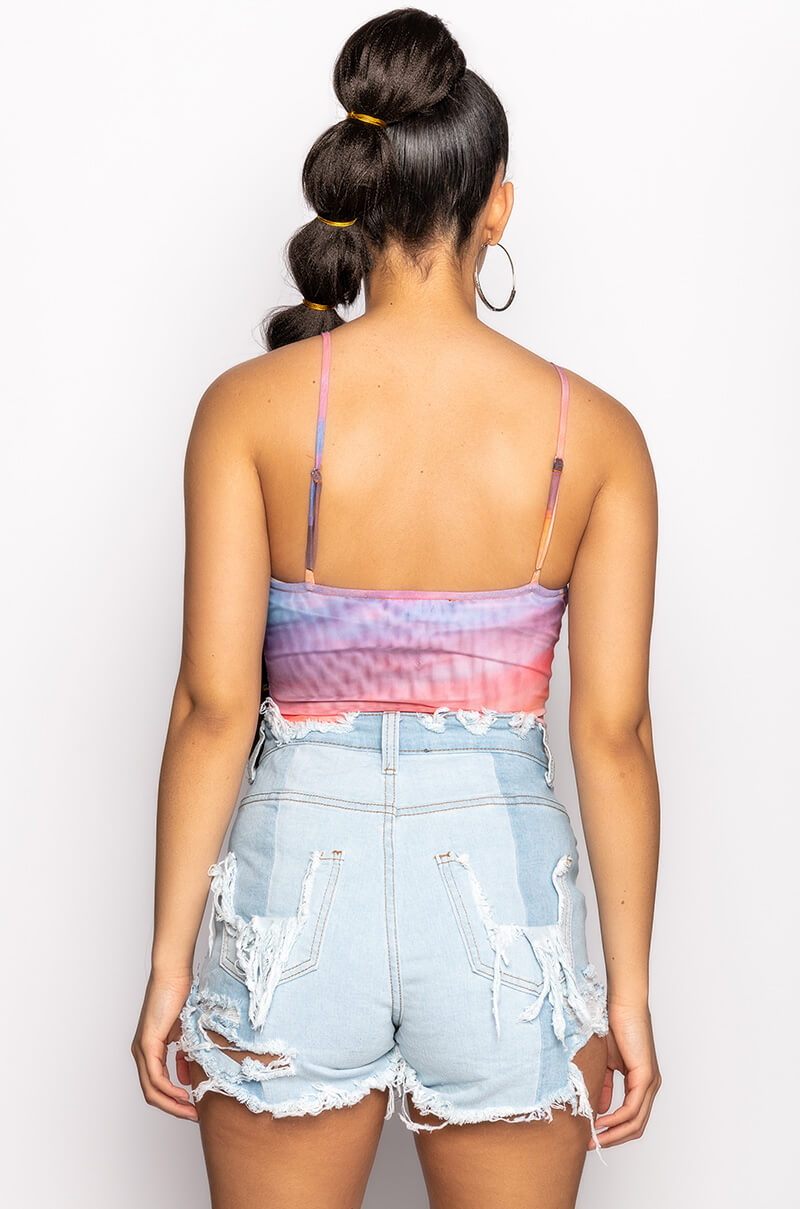 SOL SQUARE NECK MESH BODYSUIT