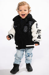 SOLO BEAR TEDDY VARSITY JACKET IN KIDS
