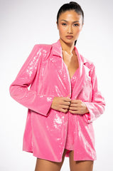 SPARKLE AND SHINE SEQUIN BLAZER