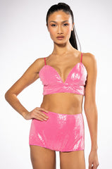 SPARKLE AND SHINE SEQUIN BRALETTE
