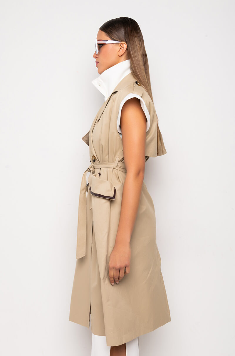 SPRING HAS SPRUNG TRENCH VEST