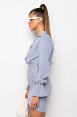 SPRING STRIPE POPLIN DRESS