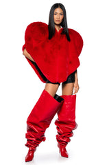 STAR CROSSED LOVER FAUX FUR HEART VEST