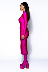 ONE OF ONE LONG SLEEVE MIDI DRESS