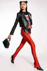 ICE SCUBA RUCHED ANKLE LEGGINGS