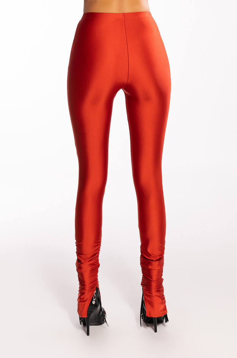 ICE SCUBA RUCHED ANKLE LEGGINGS