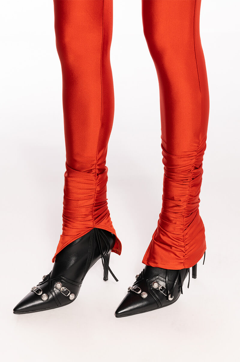 ICE SCUBA RUCHED ANKLE LEGGINGS