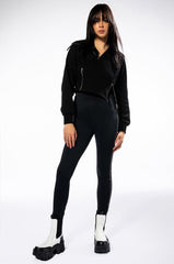 STARLIGHT ASYMMETRICAL HALF ZIP SWEATSHIRT