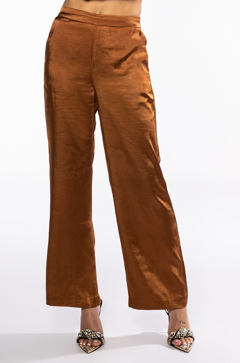 STAY RADIANT SATIN TROUSER