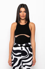 MAIA SLEEVELESS CUTOUT BODYSUIT