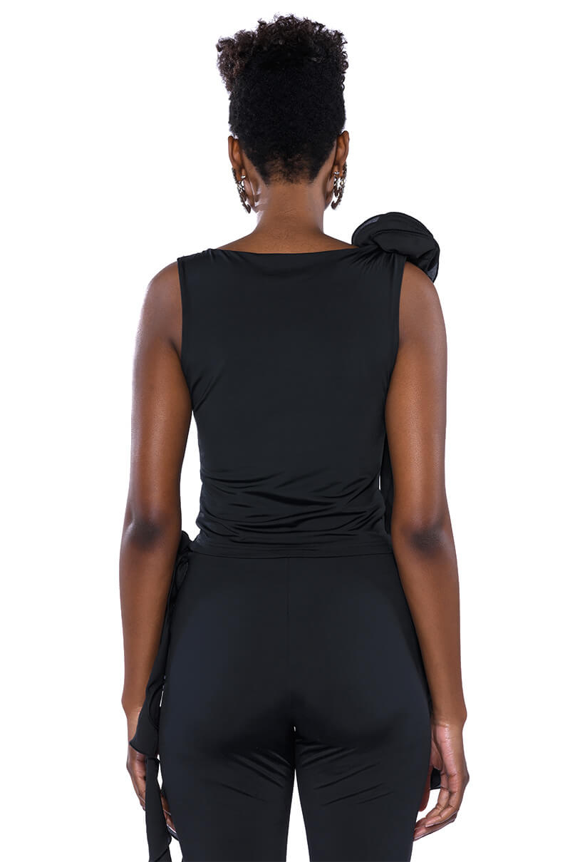 STELLA FLOUNCED SLEEVELESS TOP