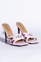 STILETTO MULE SANDAL IN PINK