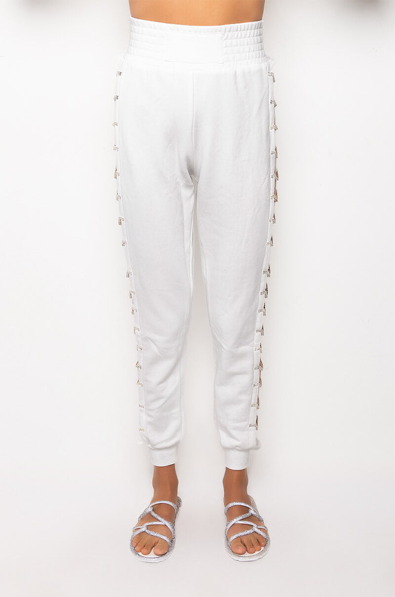 STOP CALLIN ME RHINESTONE JOGGER