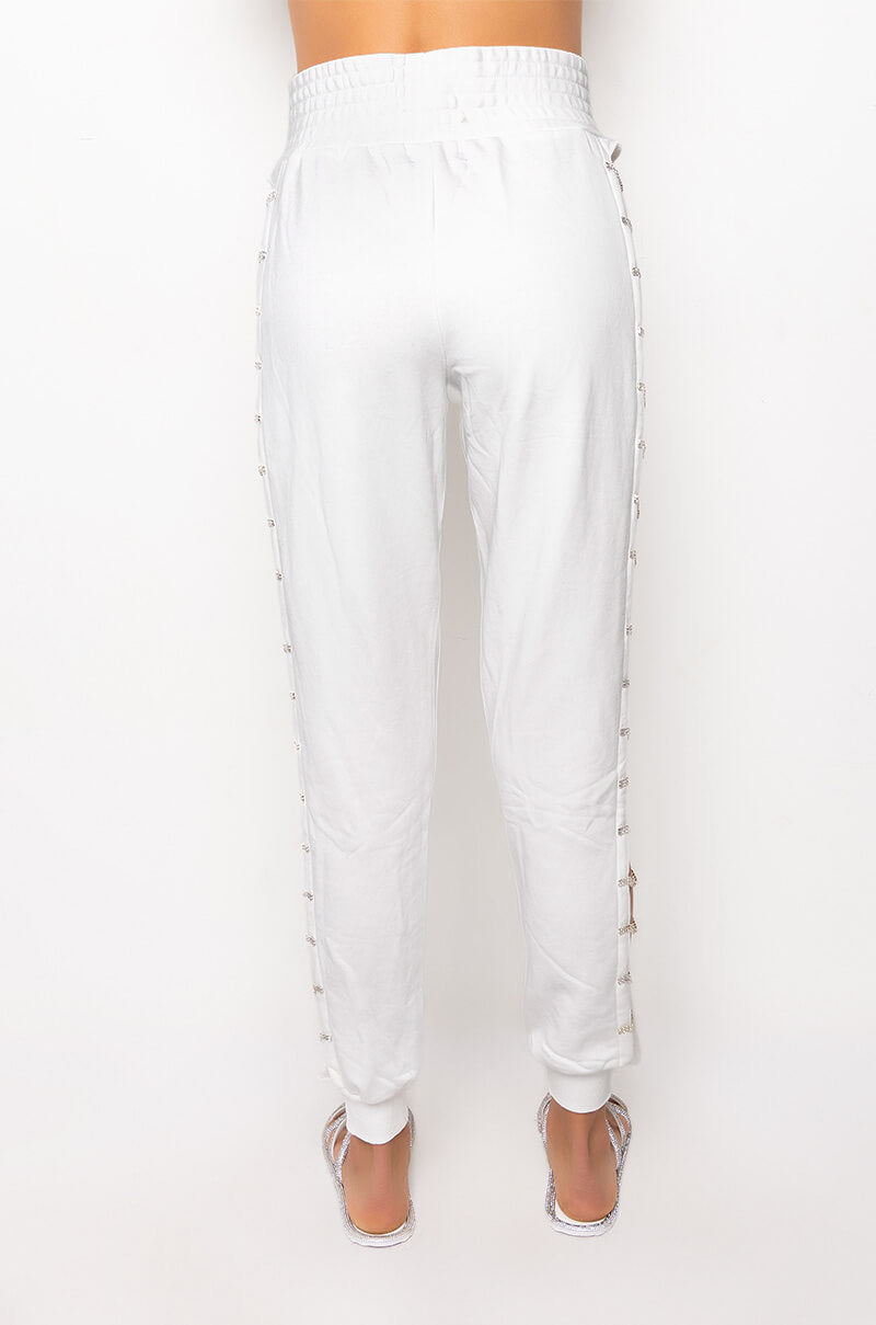 STOP CALLIN ME RHINESTONE JOGGER
