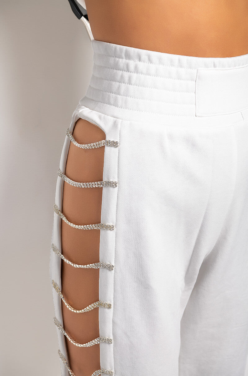 STOP CALLIN ME RHINESTONE JOGGER