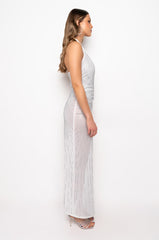 STUNNA RHINESTONE MAXI DRESS