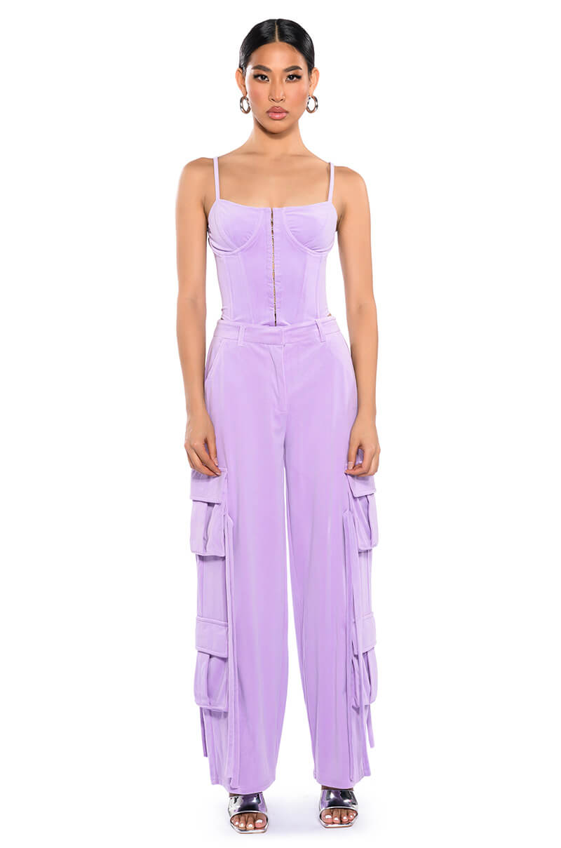 STYLIST VELVET CORSET TOP
