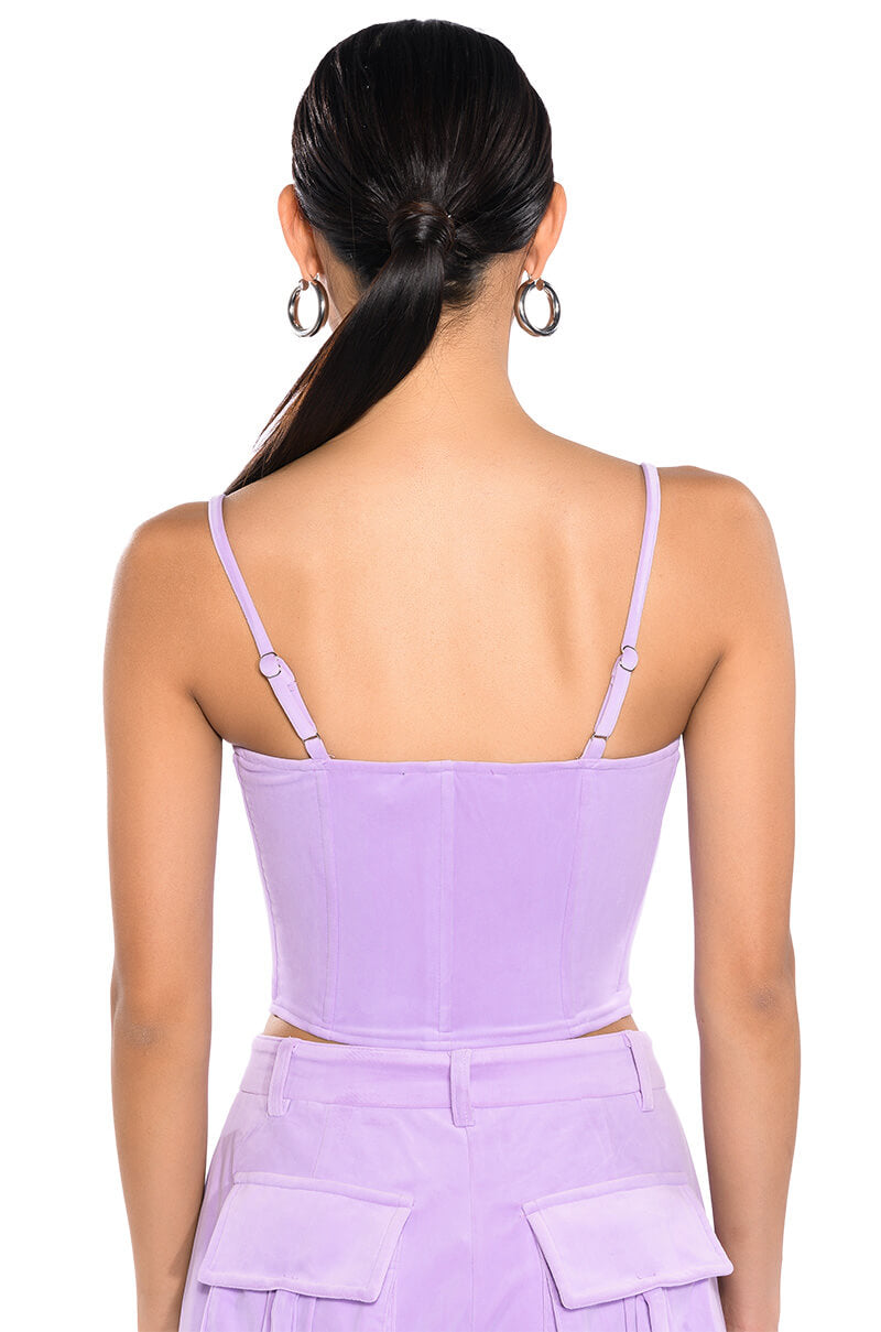 STYLIST VELVET CORSET TOP