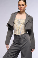 SUCH A CLASSIC CROP BLAZER